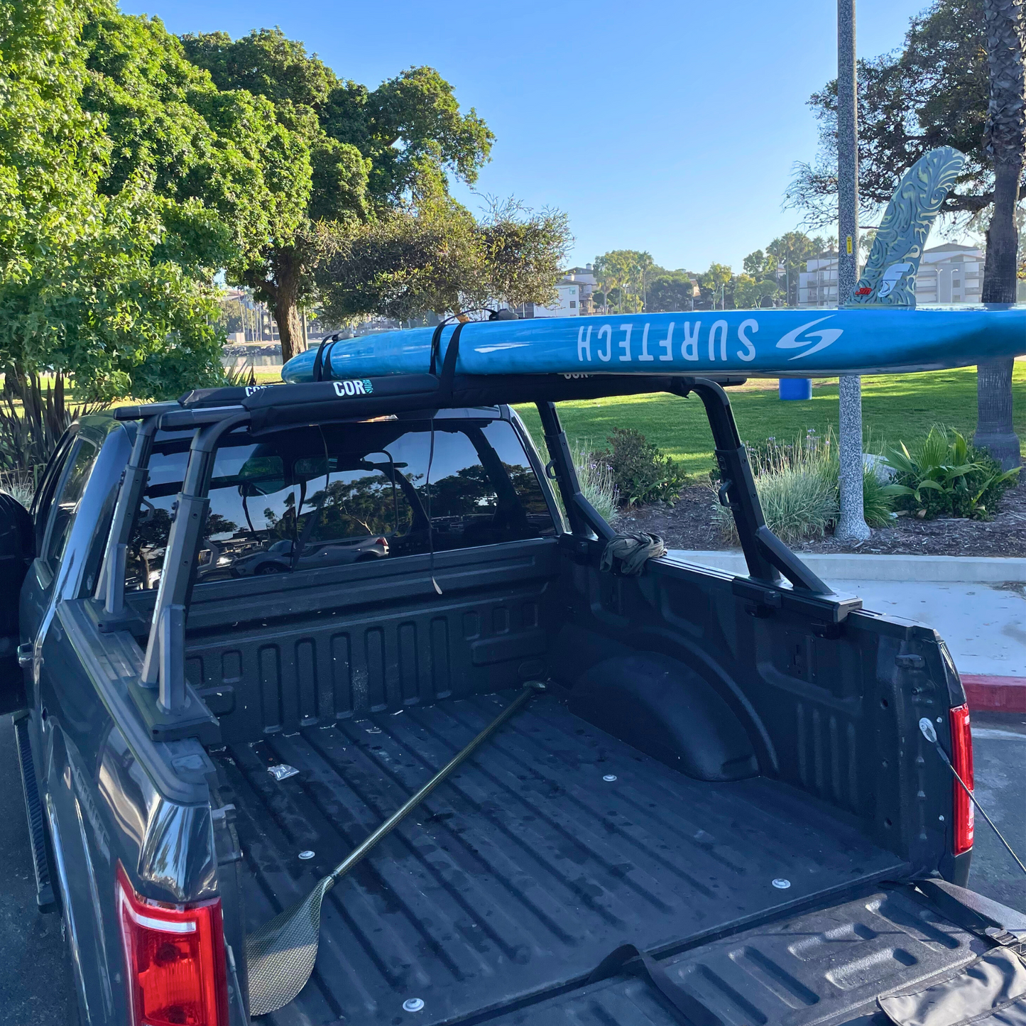 Aero Roof Rack Pad with 10' Scratch-Resistant Tie Downs(Wide Aero Bars)